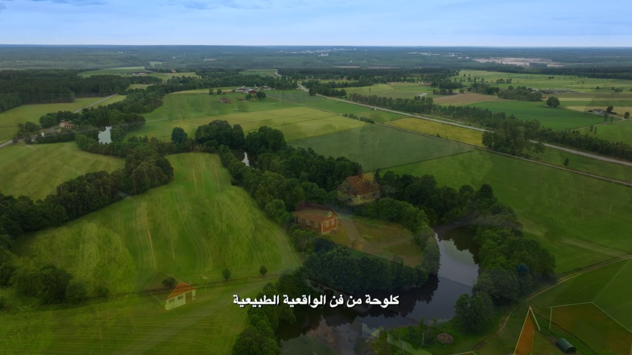 Swedish farmland and forest from above — from the pilot of A Thousand and One Journeys